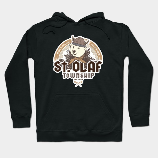 St. Olaf Hoodie by Baddest Shirt Co.